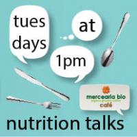 tuesdays at 1pm nutrition talks at the café