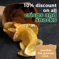 green card - crisps and snacks