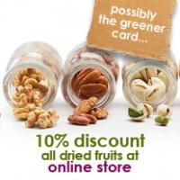 green card for online shopping in dried fruits 