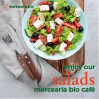salads in the cafe