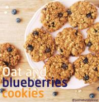 Oats and blueberries cookies