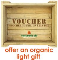 offer an organic light gift - voucher to fill up this box