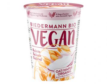 natural vegan oatgurth  biedermann 375gr