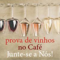 prova de vinhos no Café Junte-se a Nós!