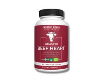 grass fed beef heart 180 capsules nordic kings 500mg