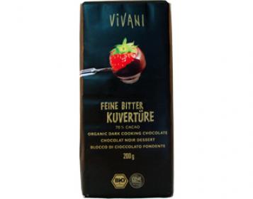dark chocolate for cooking vivani 200gr