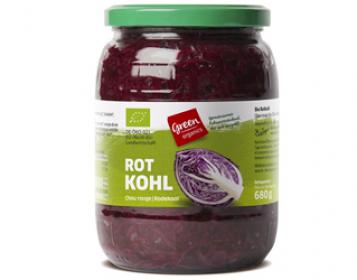 red cabbage in jar greenorganics 680gr