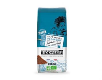 organic filter decaffeinated 100% arabica biodyssee 250gr