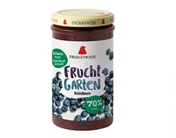 blueberry jam 70% with agave syrup  zwergenwiese 225gr
