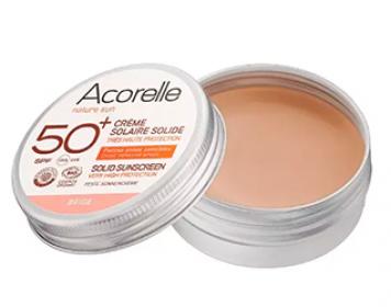 solid sunscreen cream protection F50 acorelle 20gr