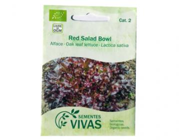 sementes de alface red salad bowl sementes vivas 0,5g
