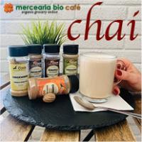 chai latte by mercearia bio café