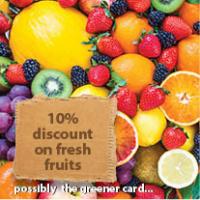 green card - fresh fruits