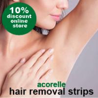 green card - acorelle hair removal stripes