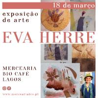 nova exposição com Eva Herre no café de lagos