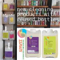 new cleaning products with reused bottles