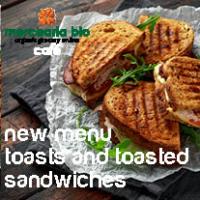 new menu - toasts and toasted sandwiches