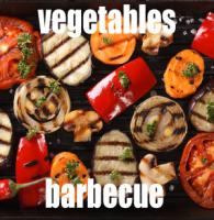 Vegetables barbecue and sauce