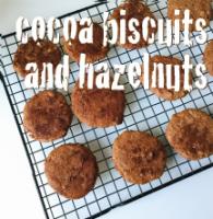 Cocoa and hazelnut biscuits