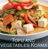 Tofu and vegetables Korma