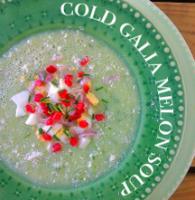 Cold galia melon soup