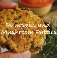 Pumpkin and Mushroom Patties (gluten and lactose free)