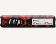 black cherry chocolate bar vivani 35g