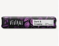 dark & creamy chocolate bar vivani 35g