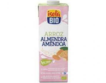 bebida biológica de arroz com amendoas isola bio 1L