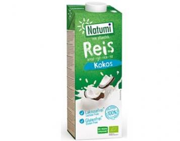 bebida biológica de arroz côco sem glúten natumi 1lt