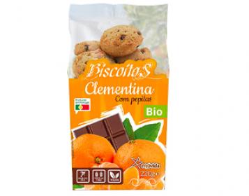 biscoitos de clementina com pepitas cacau próvida 220gr