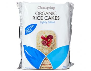 bolachas arroz integral sem glúten clearspring 100gr