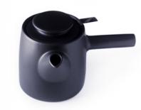 tea pot black 450ml with inox strainer