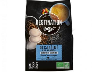 café biológico pastilhas descafeinado destination 36unid