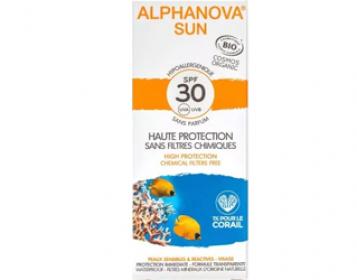 hypoallergenic face solar cream F30 alphanova 50g