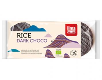 galetes arroz integral com chocolate negro lima 100g