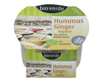hummus with ginger & coriander bio verde 150gr