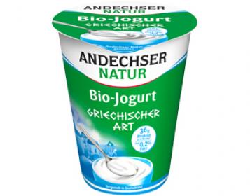 iogurte natas tipo grego 0,2% andechser 400gr