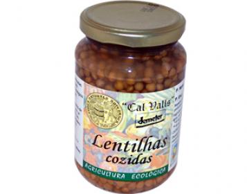 lentilhas cozidas em frasco cal valls 240gr