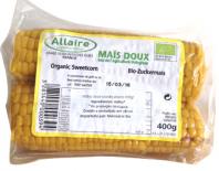 cooked vacuum sweetcorn allaire 400gr