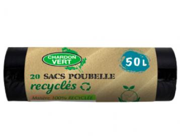 ecological 50trash bags chardon vert 20 un