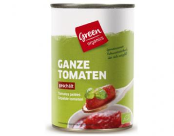tomate sem pele em lata greenorganics 400gr